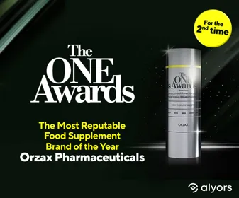 The One Awards The Most Reputable Food Supplement Brand of the Year Award for Orzax Pharmaceuticals